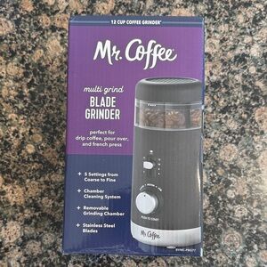 Mr. Coffee Multi-Grind Blade Grinder — Black
